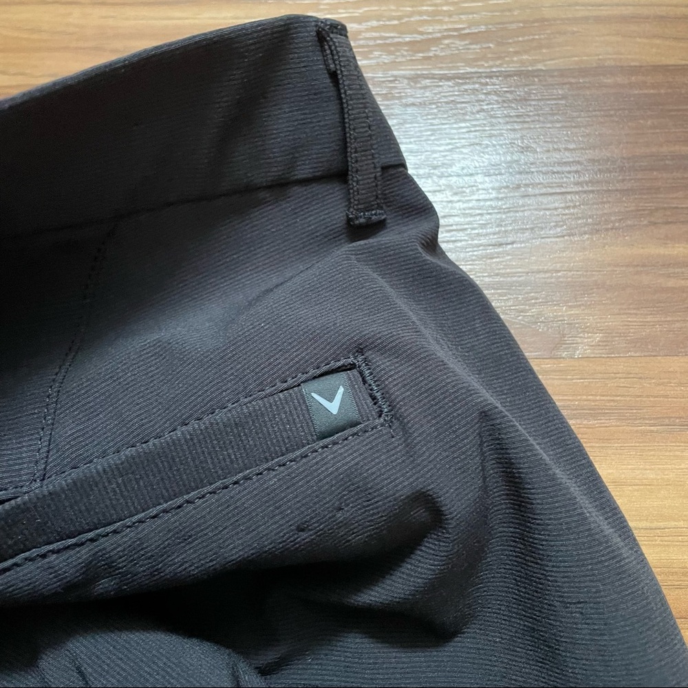 Callaway Men’s Stretch Golf Pants — Dark Grey Light Black - Picture 3 of 5